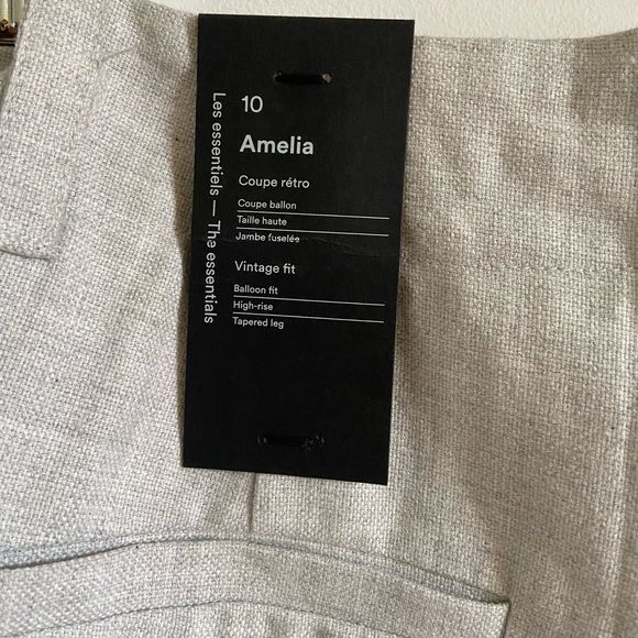 NWT The Balloon Fit Amelia Pant in Speckled Grey size 10 - Picture 4 of 6